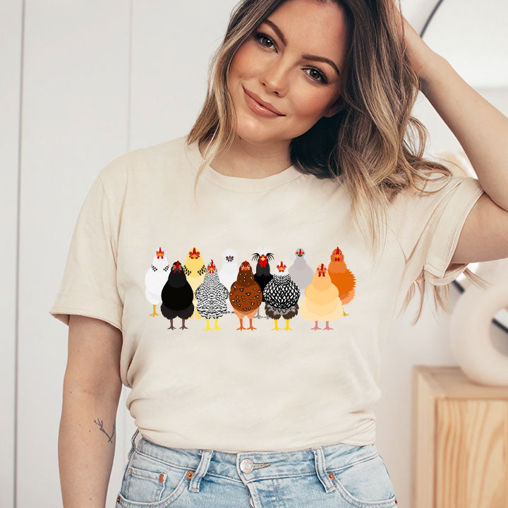 Chickens- Screen Print Transfer