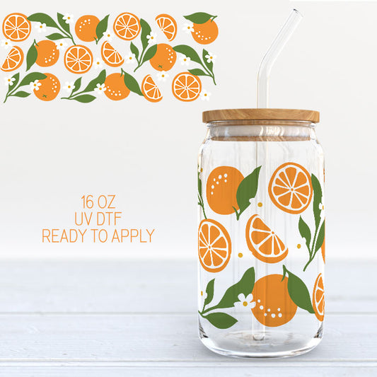 Orange Fruit- UV DTF Cup Wrap