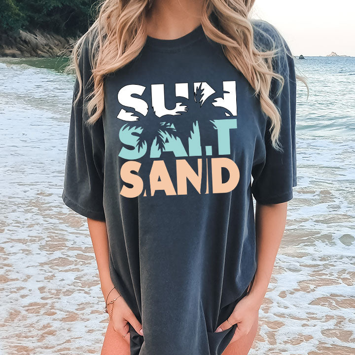 Sun Salt Sand- Screen Print Transfer
