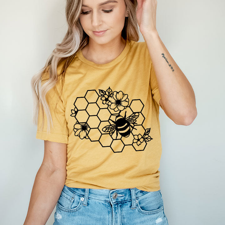 Honey Bee - Screen Print Transfer