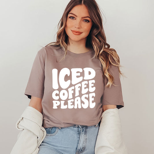 Iced Coffee Please - Screen Print Transfer