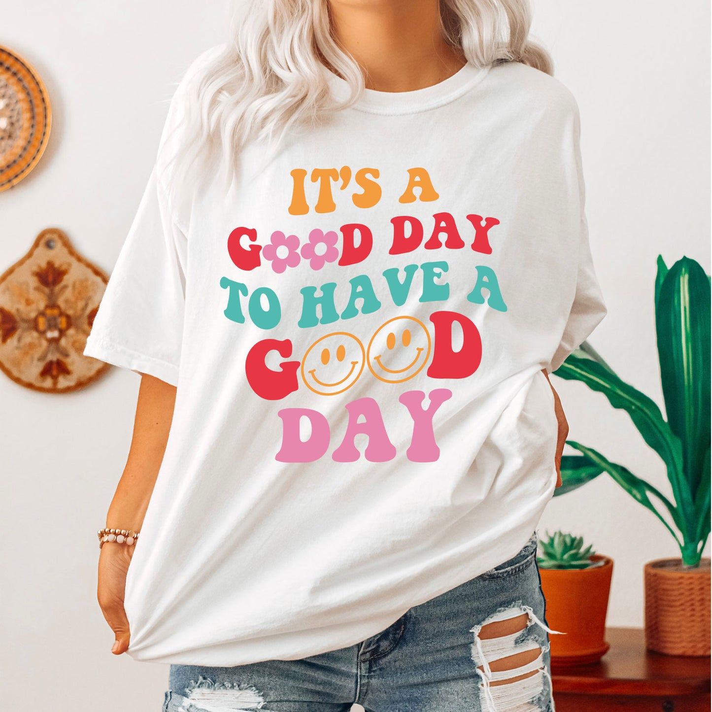 Today Is A Good Day - Front & Back Set - Screen Print Transfer