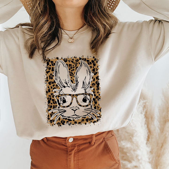 ORIGINAL Leopard Bunny- Screen Print Transfer